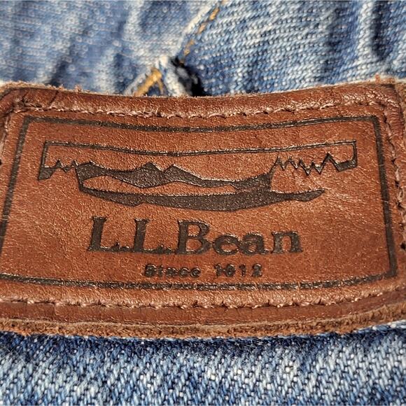 Vintage L.L. Bean Relaxed Fit Flannel Lined Jeans Size 36x30 - Picture 10 of 11